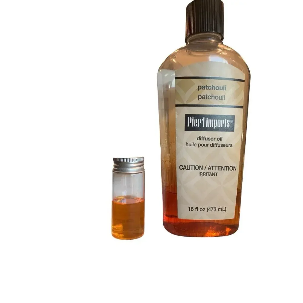 Pier 1‎ Imports Patchouli Reed Diffuser Home Fragrance Refill Oil 0.5 Oz Vial